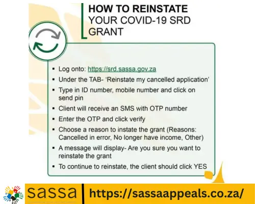 Reinstateyour covide-19 SRd Grant