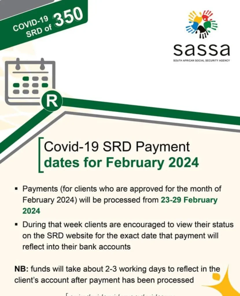 SASSA SRD Payment Date