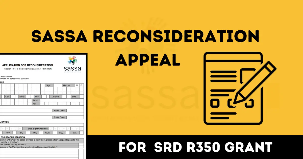 SASSA Reconsideration Appeal