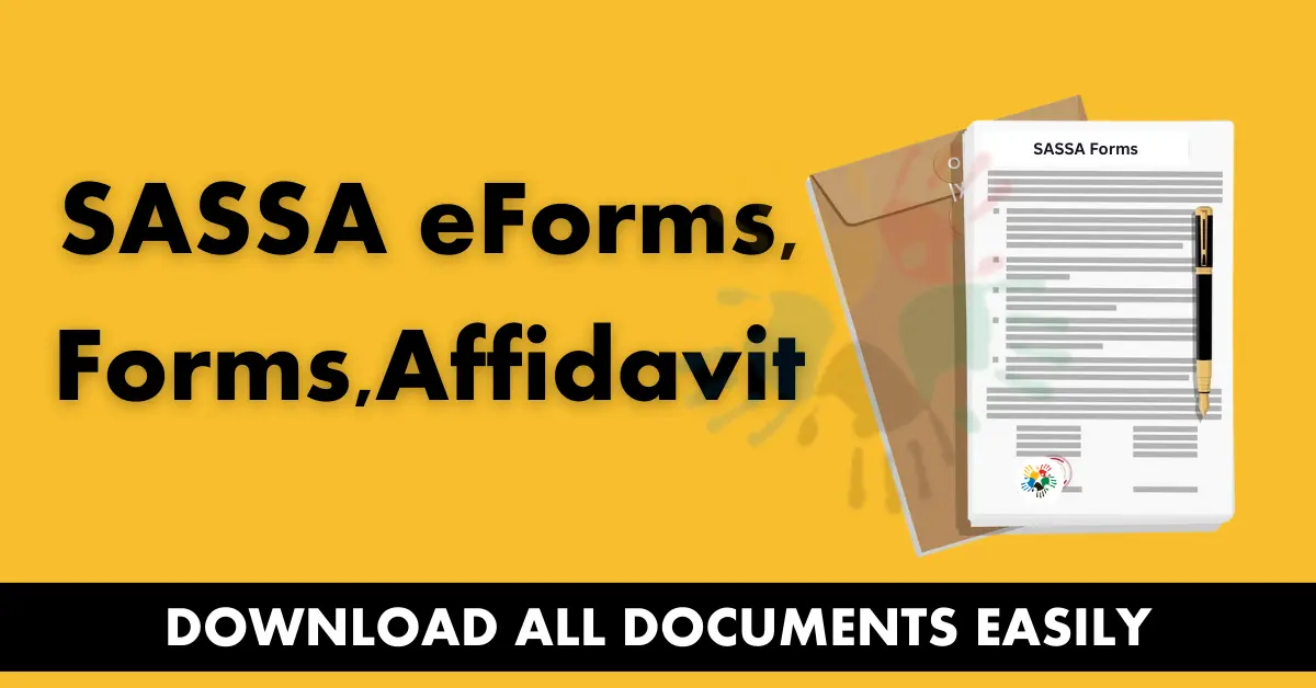 SASSA eForms & Forms Download