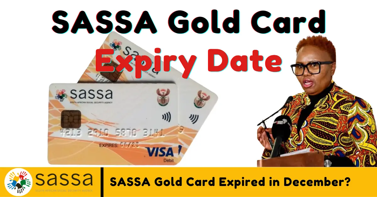 Sassa Gold Card Expiry date