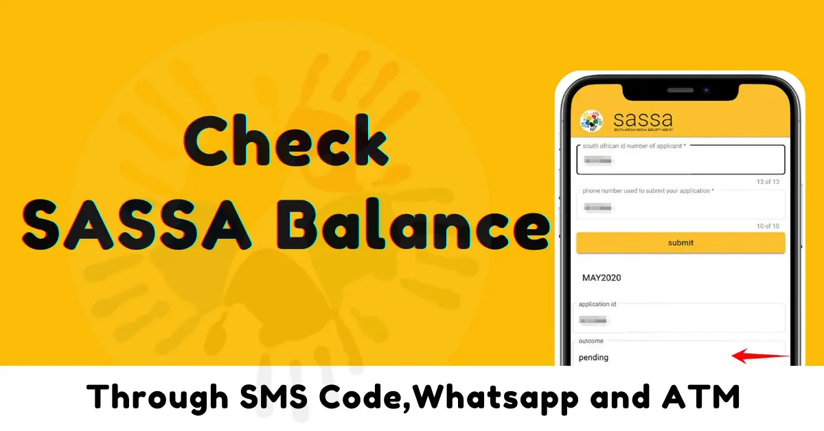 Check SASSA Balance online