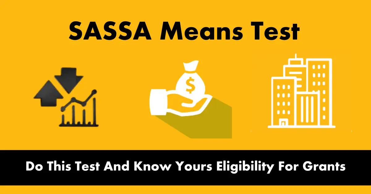 SASSA Means Test